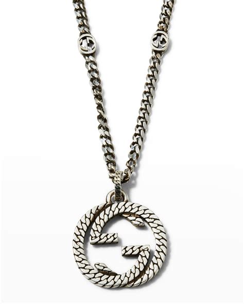 large gucci necklace|Gucci necklace men.